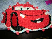 gateau de bonbons cars