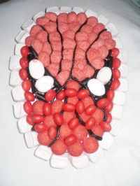 gateau de bonbons spiderman